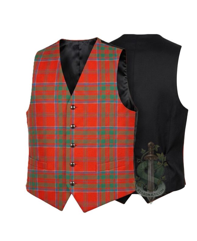 MacDonnell Of Keppoch Ancient Tartan Waistcoat Vest 