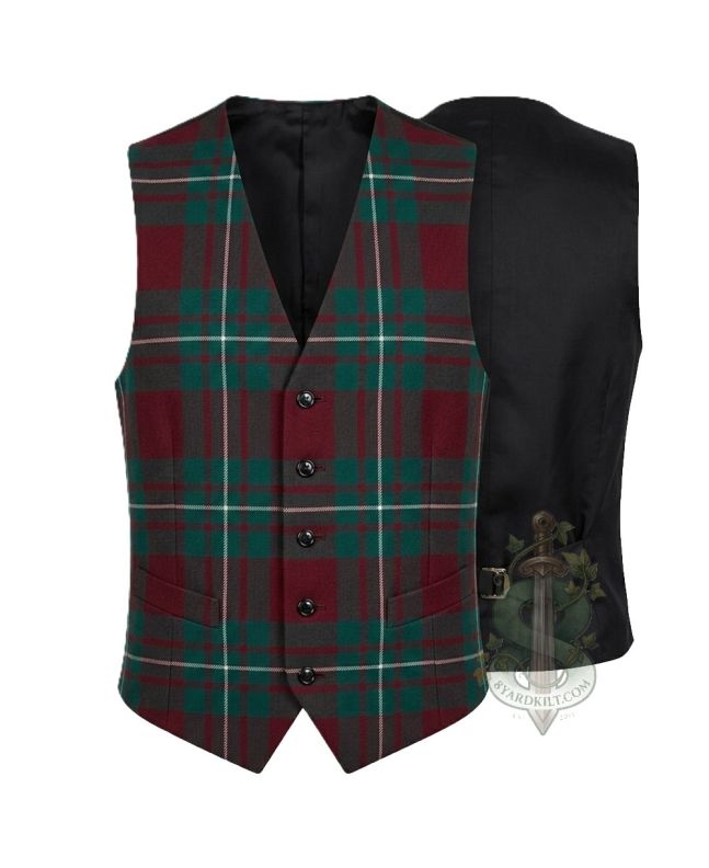 Macgregor Hunting Ancient Tartan Waistcoat Vest 