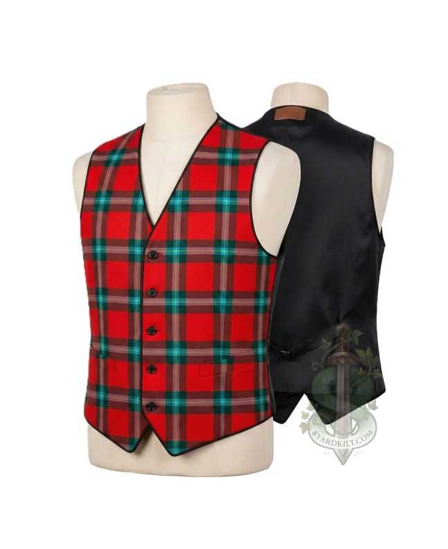 Maclean of Lochbuie Muted Tartan Waistcoat Vest 
