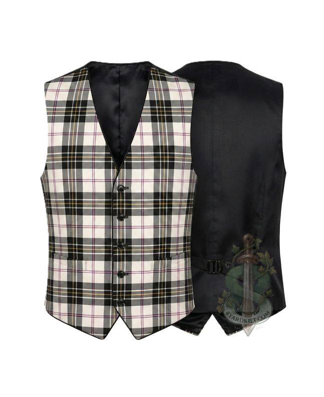 Macpherson Dress Modern Tartan Waistcoat Vest 