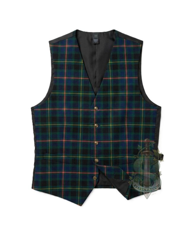 Offaly County Tartan Waistcoat Vest 