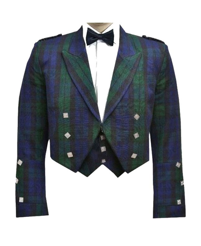 Prince Charlie Jacket In Custom Tartan 