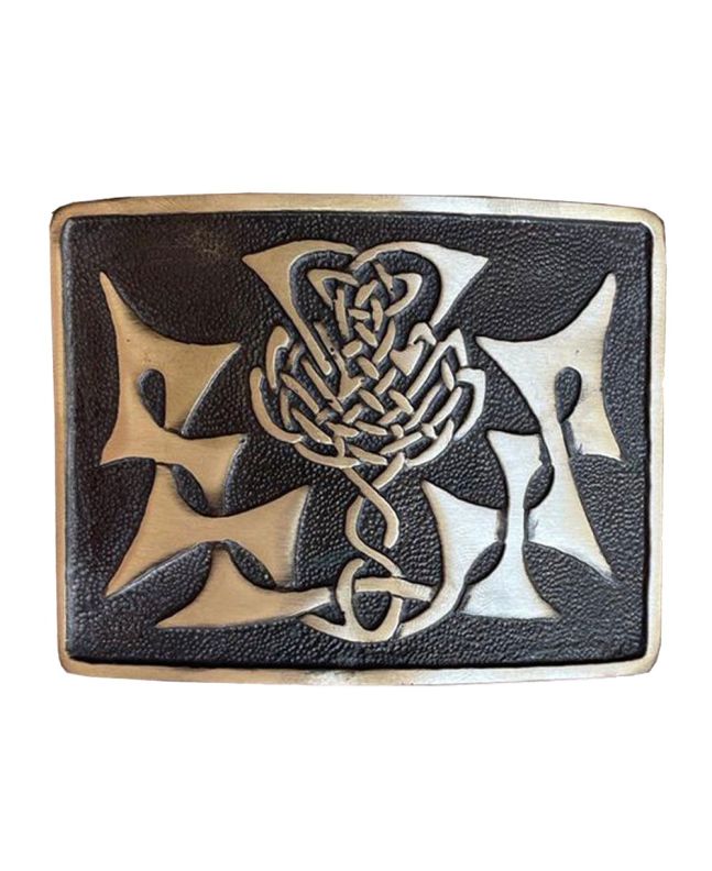Kilt Belt Buckle With Brass Antique Finish