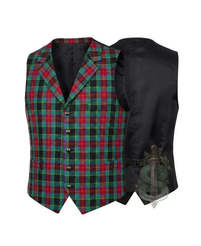 Traditional County Ancient Waterford Tartan Waistcoat Vest 