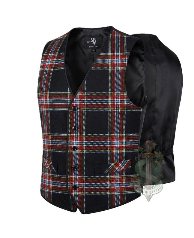 World Celtic Tartan Waistcoat Vest 